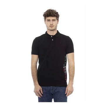 Black Embroidered Polo Shirt