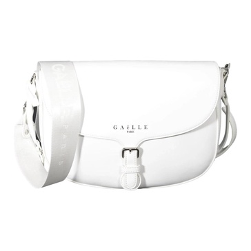 White Bisaccia Bag with Adjustable Strap