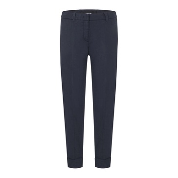 Stylish Cropped Navy Trousers