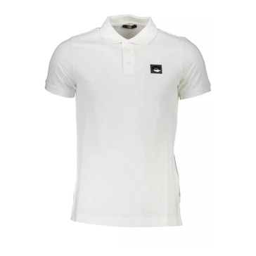 White Cotton Polo Shirt with Logo