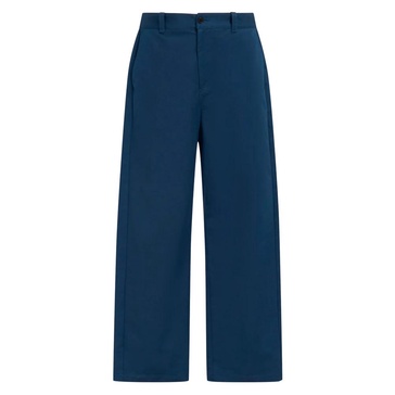 gabardine trousers with back logo waist