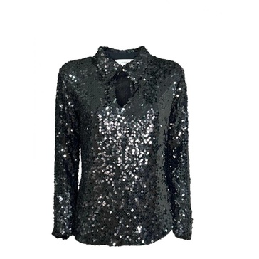 Sequin Collar Blouse