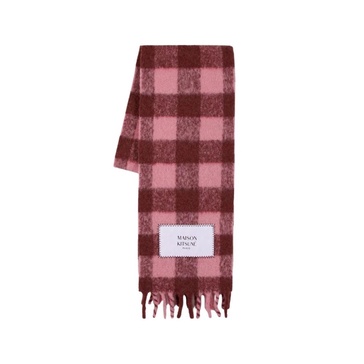 Pink Wool Winter Scarf