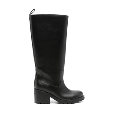 Black Leather Ankle Boots