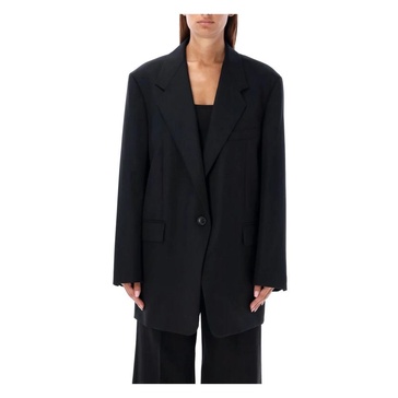 Black Wool Blazer Jacket