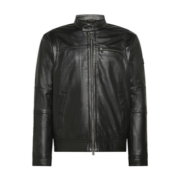 Black Leather Biker Jacket