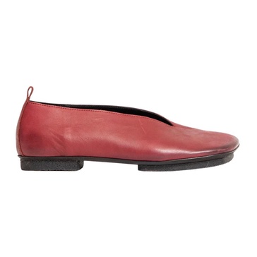 Red Stone Ballet Cut-Out Shoes