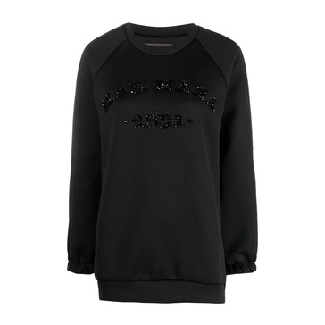 logo-embellished long-sleeved sweater