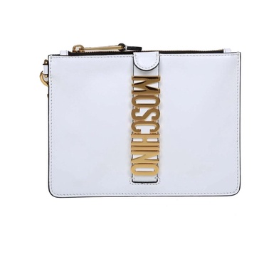 Leather Lettering Logo Clutch