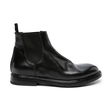 Black Chelsea Boots with Leather Sole