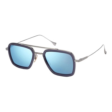 Flight Sunglasses in Grey Silver/Blue