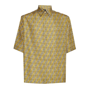 Silk FF Labyrinth Print Shirt