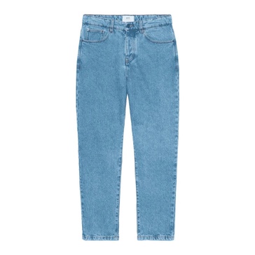 Indigo Denim Tapered Carrot Leg Jeans