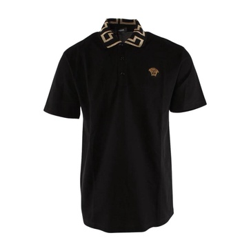 Black Cotton Polo Shirt