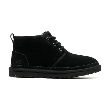 Black Suede Boots with Lug Sole