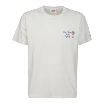 Portofino White Cotton T-Shirt with Print