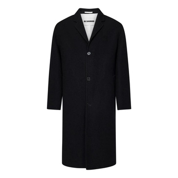 Black Oversized Wool Coat AW24