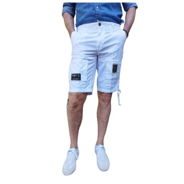 Cotton Bermuda Shorts with Military-Inspired Pockets