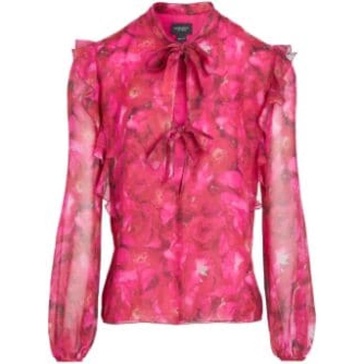 Silk Blouse with Bow