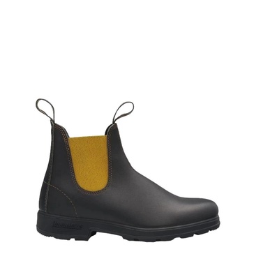 Leather Boots with Elastic Side Panels