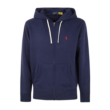 Navy Fleece Hooded Sweatshirt