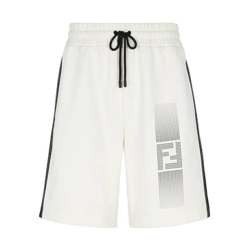 Heavy Jersey Bermuda Shorts with FF print