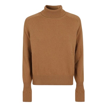 Tobacco Polo Neck Jumper