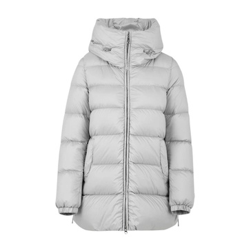 Front Zip Closure Hooded Jacket