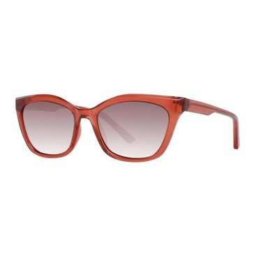 Red Gradient Rectangle Sunglasses Women