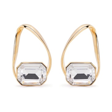 Crystal Asymmetric Golden Bijoux Earrings