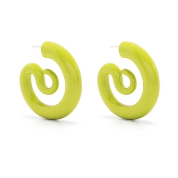 Serpent Hoops Earrings Pistacchio Style