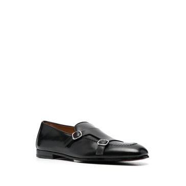 Leather Buckle Loafers