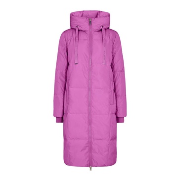 Women`s Winter Down Coat - Mmnova Square, Vivid Viola