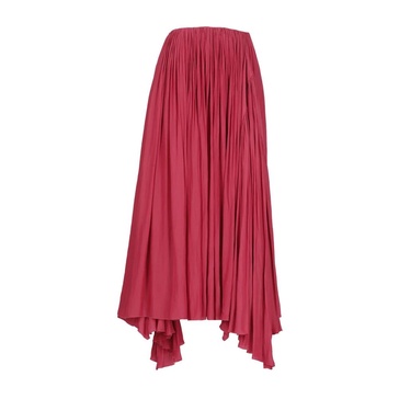 Fuchsia Pleated Maxi Skirt