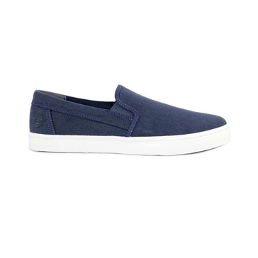 Blue Canvas Slip-On Shoes