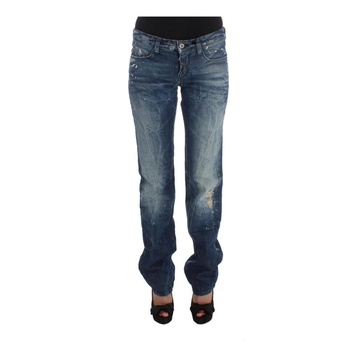 Blue Cotton Regular Fit Denim Jeans