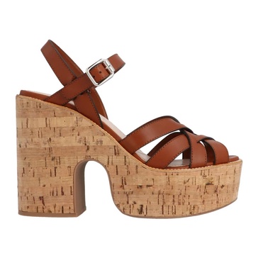 Miu Miu Cork Heeled Sandals