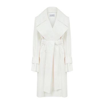 Natural Linen Trench Coat