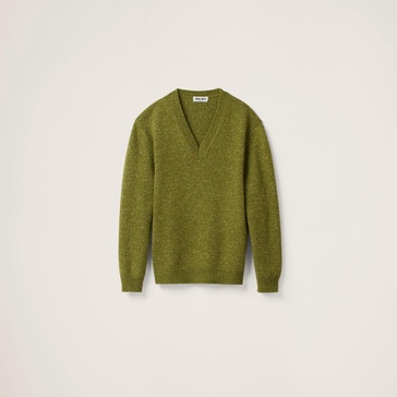 V-neck wool-cashmere jumper