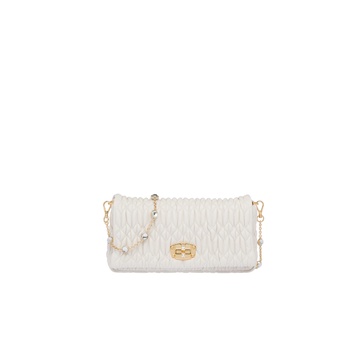 Miu crystal quilted shoulder bag