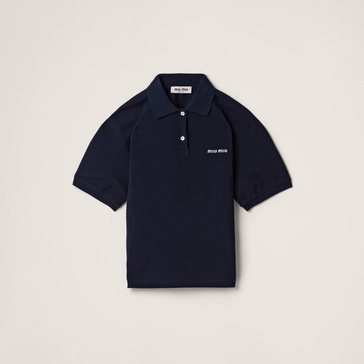 logo-embroidered polo shirt