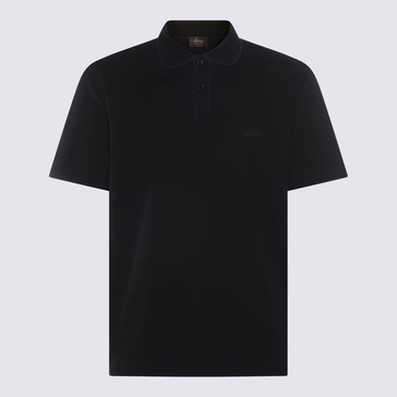 Brioni Black Cotton Polo Shirt