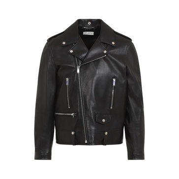 Luxurious Black Leather Jacket AW24