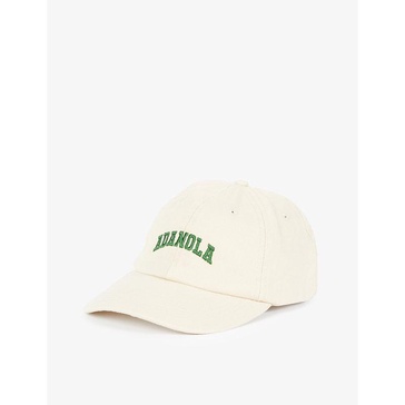 Varsity logo-embroidered cotton-canvas cap