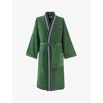 Club kimono-style organic terry cotton bathrobe