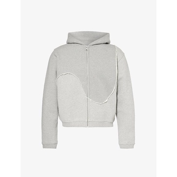 Swirl cotton-jersey hoody