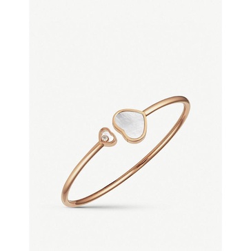 Happy Hearts 18ct rose-gold and diamond bracelet