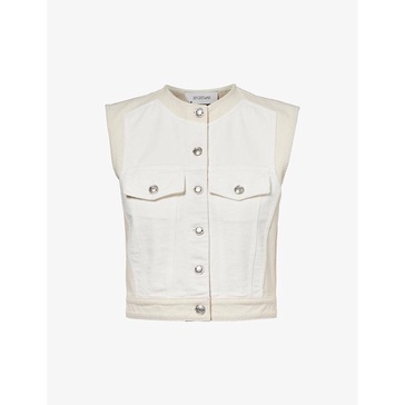 Salita chest-pocket denim gilet