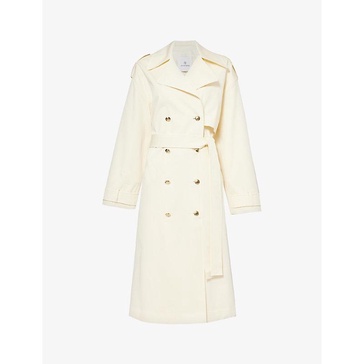 Layton relaxed-fit stretch-cotton trench coat