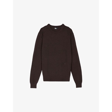 Crew-neck relaxed-fit wool jumper